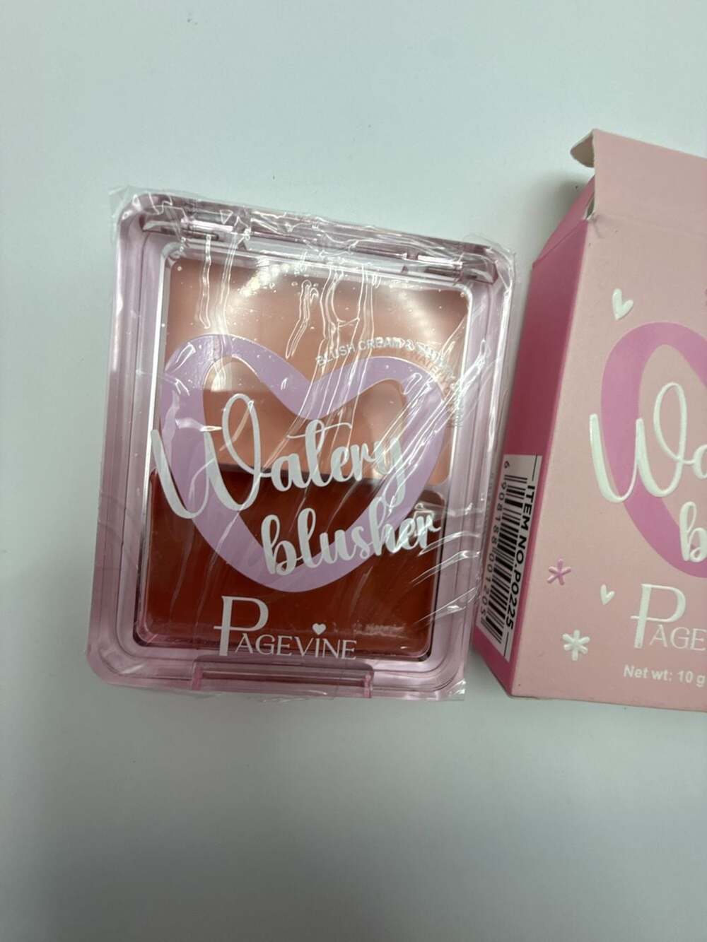 Pagevine Watery Blusher Cream & Watery Blush Duo in Sunshine Fig